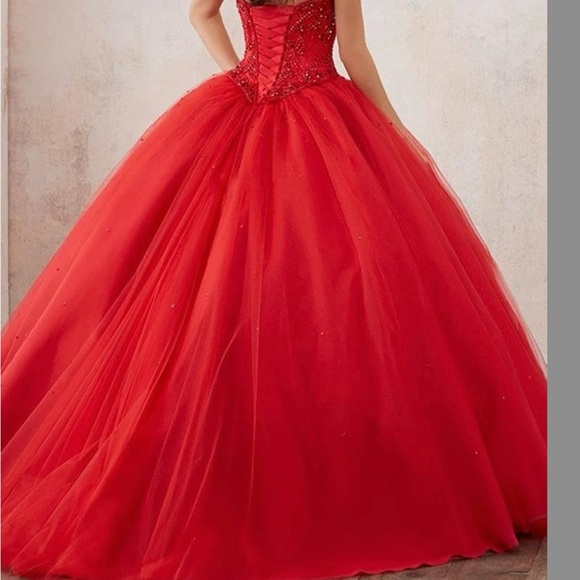 Red Quinceanera, Prom, Homecimg Morilee Dress - Picture 4 of 7